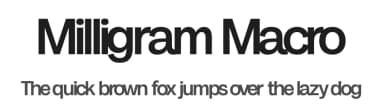 Milligram Macro by Zetafonts — Sans Serif Font — thumbnail 1