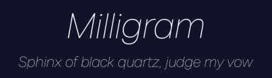 Milligram by Zetafonts — Sans Serif Font — thumbnail 2