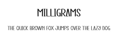 Milligrams by Andi Moz — Script Handwritten Font — thumbnail 1