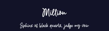 Million by Subectype & Orenari — Script Handwritten Font — thumbnail 2