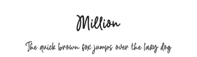 Million by Subectype & Orenari — Script Handwritten Font — thumbnail 1