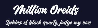 Million Orcids by Four Lines — Script Handwritten Font — thumbnail 2