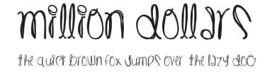 Million Dollars by Des Gomez — Script Handwritten Font — thumbnail 1