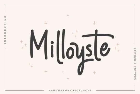 Milloyste Font by Keithzo (7NTypes) — Script Handwritten Font