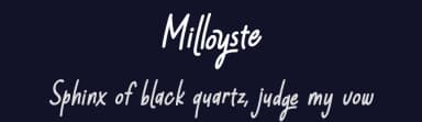 Milloyste by 7NTypes — Script Handwritten Font — thumbnail 2