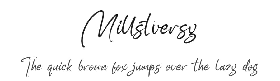 Millstversy by Letterena Studios — Script Handwritten Font