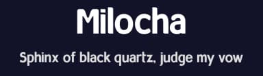 Milocha by Ipanema Gráfica / Rubén Prol — Sans Serif Font — thumbnail 2