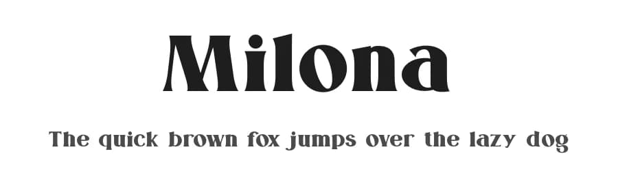 Milona by Muhammad Romzul Khoir — Serif Font — preview 1