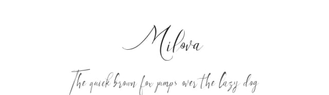 Milova by Creative Media Lab — Script Handwritten Font