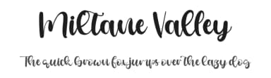 Miltane Valley by Staircase Studio — Script Handwritten Font — thumbnail 1