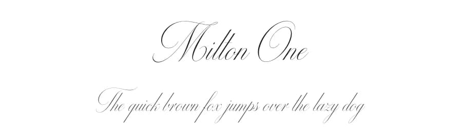 Milton One by Youssef Habchi — Script Handwritten Font