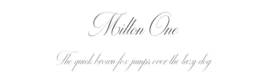 Milton One by Youssef Habchi — Script Handwritten Font — thumbnail 1