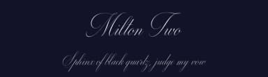 Milton Two by Youssef Habchi — Script Handwritten Font — thumbnail 2