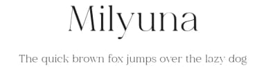 Milyuna by Suby Studio — Serif Font — thumbnail 1
