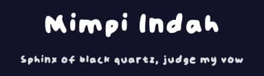 Mimpi Indah by Mimpi Indah — Script Handwritten Font — thumbnail 2