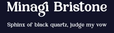 Minagi Bristone by Bearytype — Serif Font — thumbnail 2