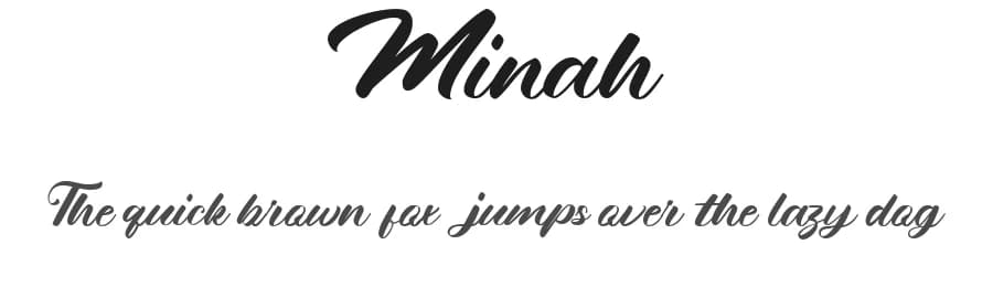 Minah by Afkari Studio — Script Handwritten Font