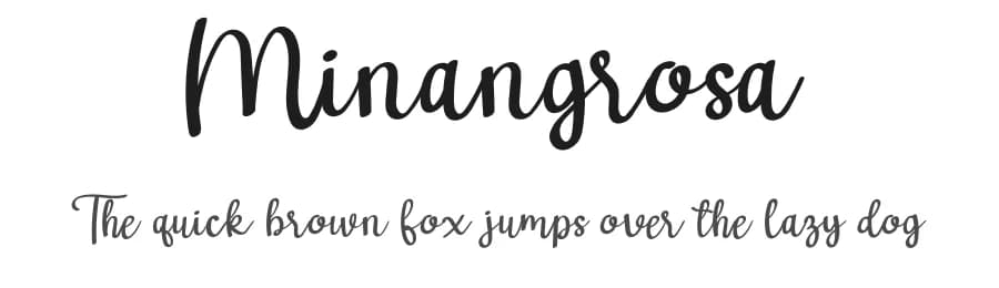 Minangrosa by Reguler Studio — Script Handwritten Font
