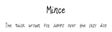 Mince by Kelsey Ann G — Script Handwritten Font — thumbnail 1