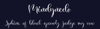 Mindyneelo by NanaNissa — Script Handwritten Font — thumbnail 2
