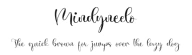 Mindyneelo by NanaNissa — Script Handwritten Font — thumbnail 1