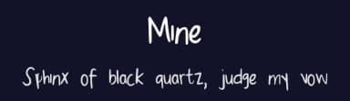 Mine by Jacqueline Mayuga — Script Handwritten Font — thumbnail 2