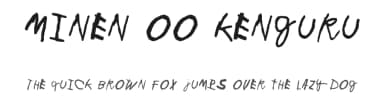 Minen oo kenguru by Juha Korhonen — Script Handwritten Font — thumbnail 1