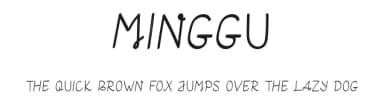 Minggu by nendi emelia — Script Handwritten Font — thumbnail 1