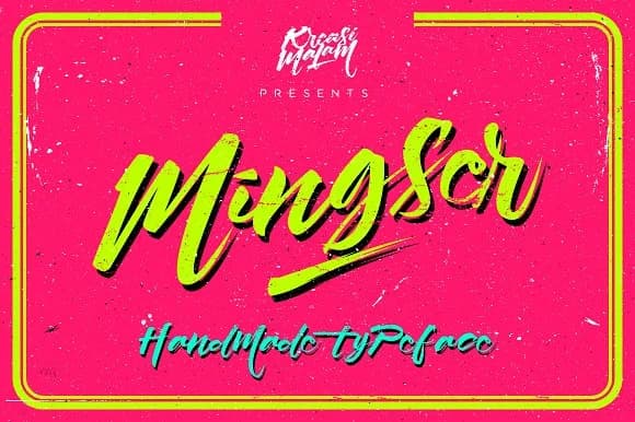 Mingser Font by KreasiMalam — Script Handwritten Font — preview 1