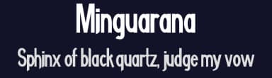 Minguarana by Matias Romero — Sans Serif Font — thumbnail 2