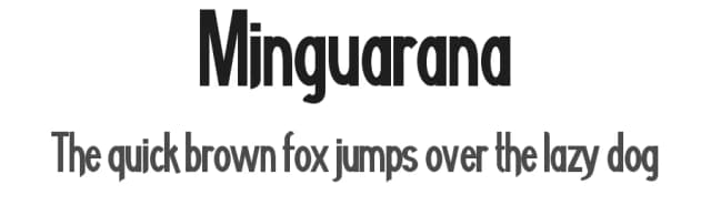 Minguarana by Matias Romero — Sans Serif Font