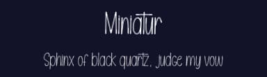 Miniatur by Andi Moz — Script Handwritten Font — thumbnail 2