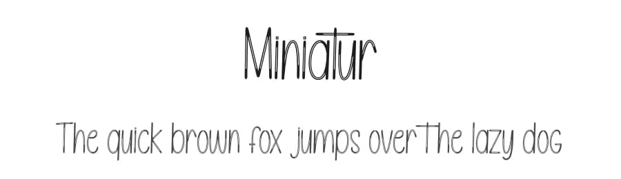 Miniatur by Andi Moz — Script Handwritten Font