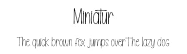 Miniatur by Andi Moz — Script Handwritten Font — thumbnail 1