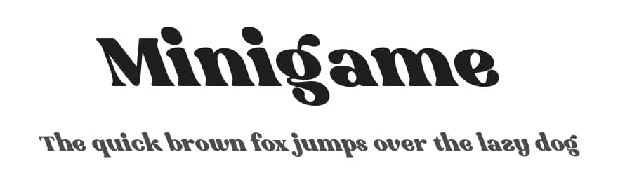 Minigame by Kong Font — Serif Font