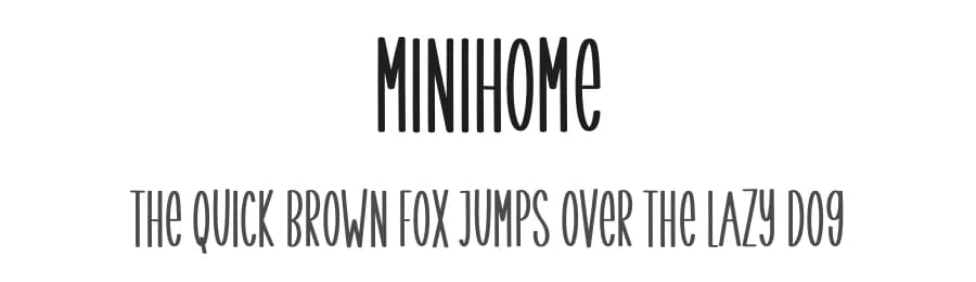 Minihome by Scratchones — Script Handwritten Font