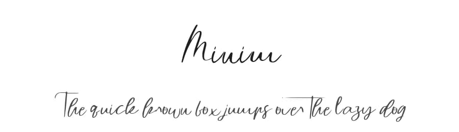 Minim by Mariyana — Script Handwritten Font