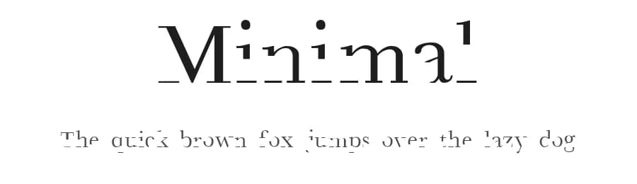 Minimal by Daniela Cervantes — Sans Serif Font