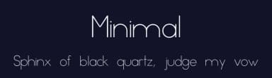 Minimal by Rita Escobar — Sans Serif Font — thumbnail 2