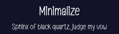 Minimalize by creatype designer — Script Handwritten Font — thumbnail 2