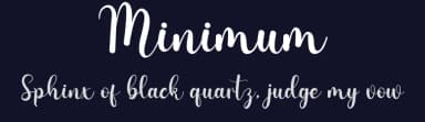 Minimum by creatype designer — Script Handwritten Font — thumbnail 2