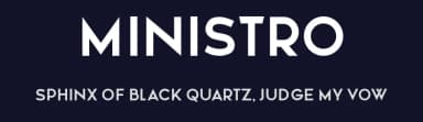 Ministro by Vladimir Nikolic — Sans Serif Font — thumbnail 2