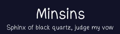 Minsins by Pichayapa Kosalanantakul — Script Handwritten Font — thumbnail 2
