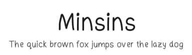 Minsins by Pichayapa Kosalanantakul — Script Handwritten Font — thumbnail 1