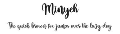 Minyeh by Bearytype — Script Handwritten Font — thumbnail 1