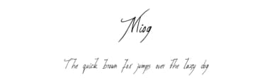 Miog by Typesgal — Script Handwritten Font — thumbnail 1