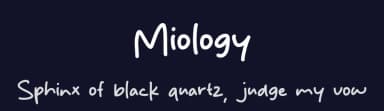 Miology by MJType — Script Handwritten Font — thumbnail 2