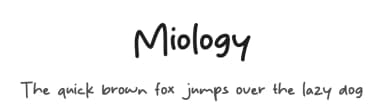 Miology by MJType — Script Handwritten Font — thumbnail 1