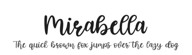 Mirabella by Fanastudio — Script Handwritten Font