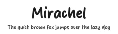 Mirachel by MJType — Script Handwritten Font — thumbnail 1